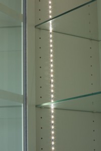 In cabinet lighting.